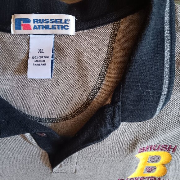 Russell Athletic XL Brush Colorado Basketball Polo Shirt 100% Cotton Embroidered - Picture 3 of 5